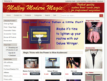 Tablet Screenshot of malloymodernmagic.com